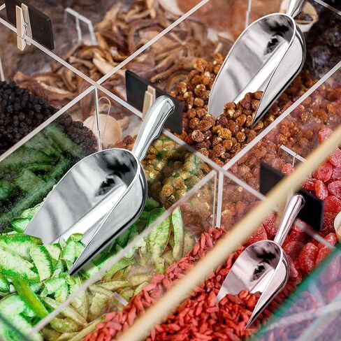 Amazing Abby - Elsa - Aluminum Ice Scoops (3-Piece Set), Cast Aluminum Utility Scoops, 5/12/24-Ounce Capacity, Food-Grade, Good for Home and Commercial Use, NOT Dishwasher-Safe, Hand-Wash Recommended in Saudi Arabia