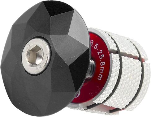 Bike Stem Headset Top, Light Weight Aluminum Alloy High Strength Reusable Sturdy Headset Expander Plug for Carbon FiberTube(Black) in Saudi Arabia