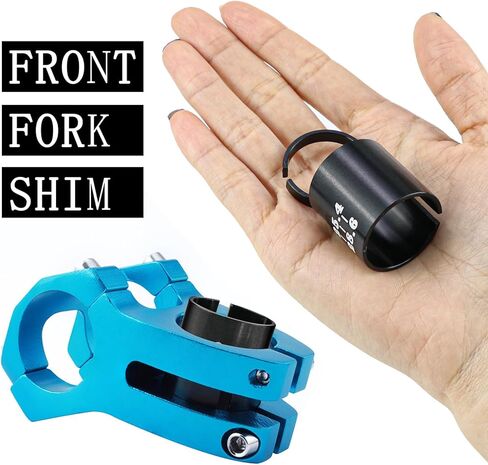 2-Pack Bike Stem Reducer Shims,1-1/8" to 1" Steerer Tube Adapter Headset Spacer for Road MTB Fork Conversion in Kuwait