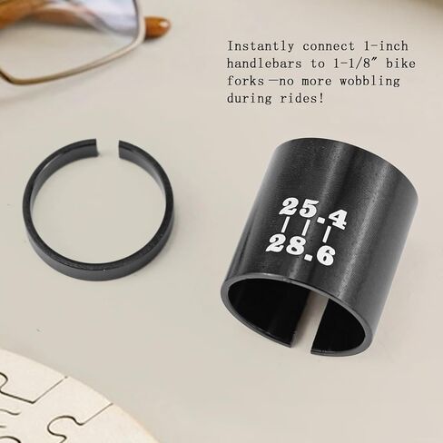 2-Pack Bike Stem Reducer Shims,1-1/8" to 1" Steerer Tube Adapter Headset Spacer for Road MTB Fork Conversion in Kuwait