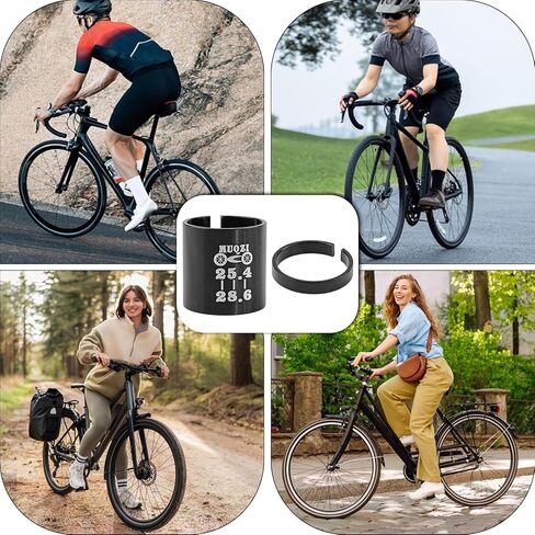 2-Pack Bike Stem Reducer Shims,1-1/8" to 1" Steerer Tube Adapter Headset Spacer for Road MTB Fork Conversion in Kuwait