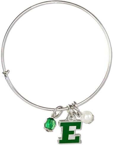 Fan Frenzy Bangle Bracelet Gifts | Officially Licensed NCAA College Bracelets | Adjustable to Up to 8 Inches | College Team Jewelry, (Eastern Michigan University) in Saudi Arabia