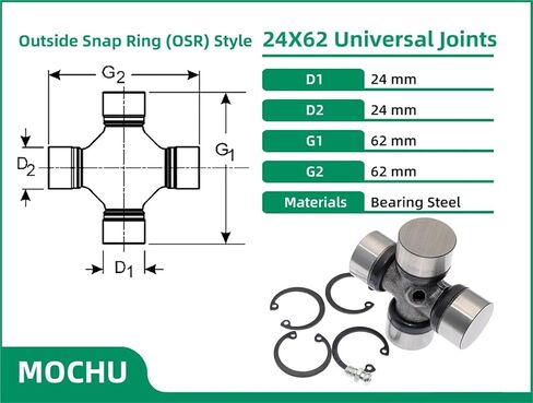 1piece 24X62 MOCHU U-Joints ASVL-XC90 31256271 Universal Joints Bearing Universal Joints Crucetas Joints de cardan in Kuwait