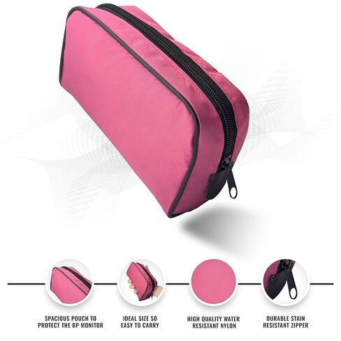 EMS XTRM Nurse Essentials Kit with Travel Case - Includes Sphygmomanometer, Stethoscope, Mini Otoscope - Pink in Saudi Arabia