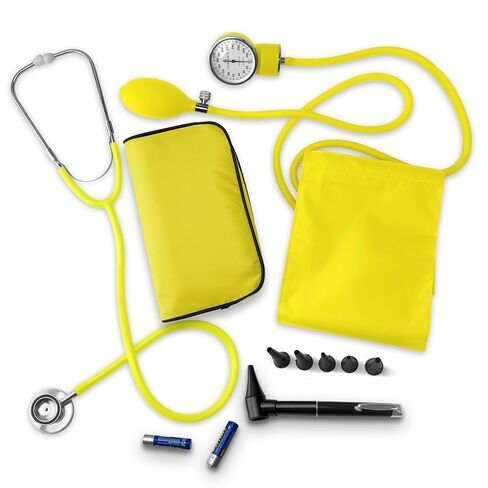 EMS XTRM Nurse Essentials Kit with Travel Case - Includes Sphygmomanometer, Stethoscope, Mini Otoscope - Pink in Saudi Arabia