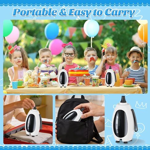 Balloon Pump Electric, Portable Balloon Inflator Air Pump Balloons Blower Machine with 6 Different Nozzles for Party Balloons Decorations Inflator Deflator for Inflatables Pool Floats Air Beds in Kuwait
