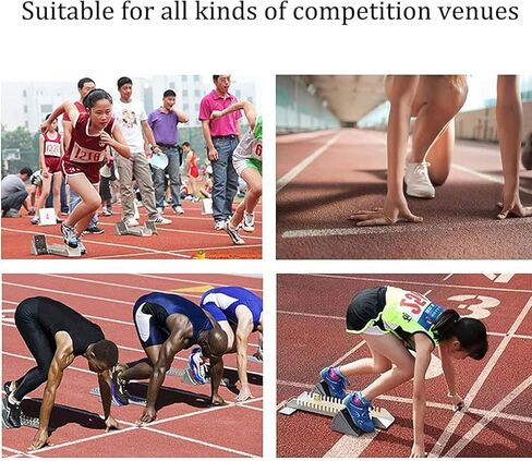 Aluminum Alloy Starting Block, 70cm Multi Function Adjustable Running Aid, with 6° Adjustable Angle Premium Starting Blocks, Training Equipment for School, Training Ground, Park in Saudi Arabia