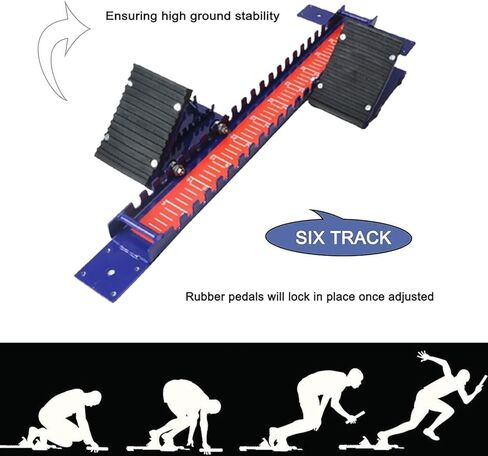 Track and Field Starting Blocks, Sprint Starters, Adjustable Pedals, Suitable for Schools and Gymnasiums in Saudi Arabia