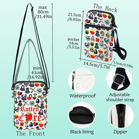 Levlo Jay Crossbody Bag Carlos Fans Gift Rotten to the Core Mal Counder Bag Jay & Mal Movice Parchandise in Saudi Arabia
