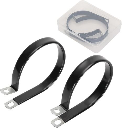 مشبك مطلي بالفينيل 3 بوصات، مشبك أنابيب مغمور بالفينيل، مشابك كابلات معدنية مبطنة للأسلاك والأنابيب (عبوة من 2) in Kuwait