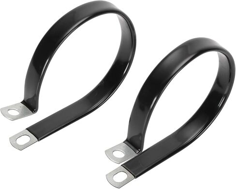 مشبك مطلي بالفينيل 3 بوصات، مشبك أنابيب مغمور بالفينيل، مشابك كابلات معدنية مبطنة للأسلاك والأنابيب (عبوة من 2) in Kuwait