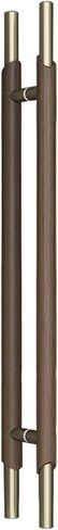 Solid Wood Door Pull Handle for Glass Door, Modern Front Door Long Push Pull Handle, Commercial Bar Pull Handle, for Shops/Residential(Color:Style2,Size:120X80cm(47.2"X31.5")) in Saudi Arabia