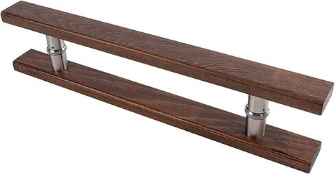 Modern & Contemporary Wooden Grip Double-Sided Ladder Style Push-Pull Solid Wood Door Handle for Wood, Steel, Aluminum and Glass Doors, Commercial Sliding Door Pulls in Saudi Arabia