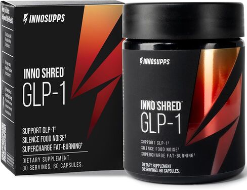Innosupps Inno Shred ™ GLP-1 | حرق الدهون الحرارية | شهية + دعم الأيض | الطاقة + الأداء | البربرين + الكروم | 60 كبسولات. 30 حصص. in Kuwait