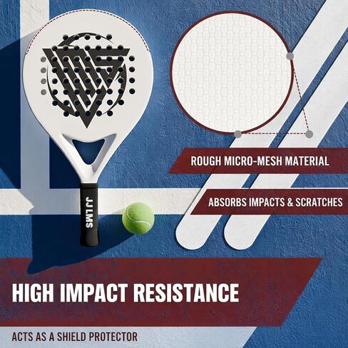 حزمة من قطعتين من شريط إطار Padel الشفاف - واقي حافة متين مع لمسة نهائية خشنة لحماية إضافية 1.38 × 14.57 بوصة. 35 × 370 ملم. in Kuwait