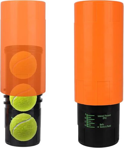 Tennis Ball Pressurizer Storage Canister, Holds 3 Balls 14 PSI Tennis Padel Balls Saver Container Reusable Ball Pressure Pod Presurizador de Pelotas de Tenis Keeper for Club Players Gear Gifts in Saudi Arabia