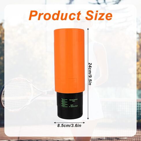 Tennis Ball Pressurizer Storage Canister, Holds 3 Balls 14 PSI Tennis Padel Balls Saver Container Reusable Ball Pressure Pod Presurizador de Pelotas de Tenis Keeper for Club Players Gear Gifts in Saudi Arabia