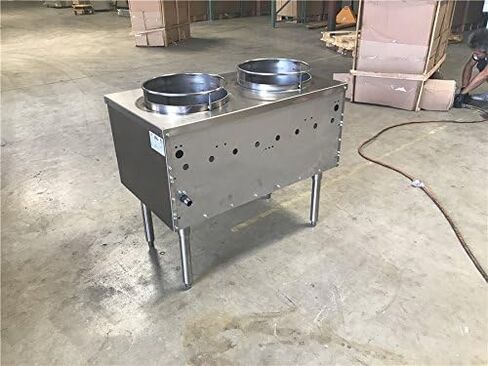 مستودع التبريد مجموعة ووك الصينية NSF غرفة ثقبين بشعلتين، حلقة ووك مخصصة مقاس 13 بوصة، طهي تجاري، استخدم البروبان أو الغاز الطبيعي للمطعم، إجمالي 240000 وحدة حرارية بريطانية، فولاذ مقاوم للصدأ 36 بوصة in Kuwait