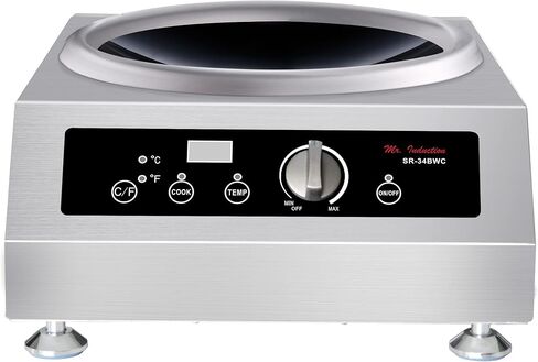 SPT SR-34BWC-400C Combination of 3400W Countertop Commercial Wok Range (220-240V) and 15.75″ Cool Roll Iron Wok in Saudi Arabia