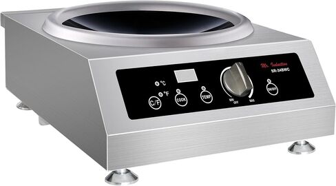 SPT SR-34BWC-400C Combination of 3400W Countertop Commercial Wok Range (220-240V) and 15.75″ Cool Roll Iron Wok in Saudi Arabia