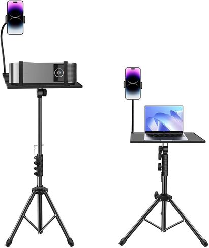 Projector Tripod Stand, 23-49" Height Adjustable Laptop Stand with Phone Holder, Portable Projector Stand, Tripod for Projector, DJ, Laptop, Projector Floor Stand for Office, Home, Outdoor in Saudi Arabia