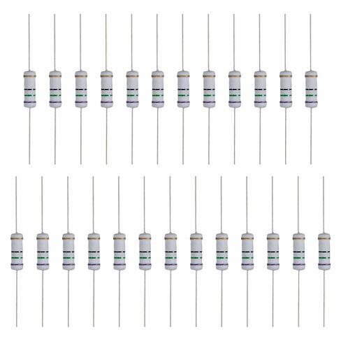 MECCANIXITY 25 Pcs 75 Ohm Resistor, 3 Watts 5% Tolerance Metal Oxide Film Resistor Axial Lead, Flame Proof for DIY Electronic Projects Circuits Experiments in Kuwait