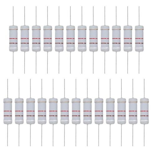 MECCANIXITY 25 Pcs 75 Ohm Resistor, 3 Watts 5% Tolerance Metal Oxide Film Resistor Axial Lead, Flame Proof for DIY Electronic Projects Circuits Experiments in Kuwait