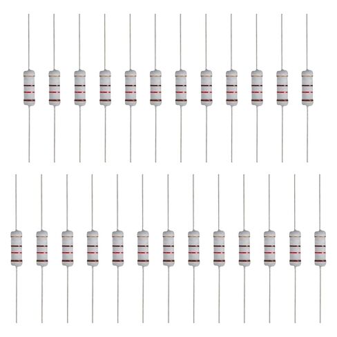 MECCANIXITY 25 Pcs 75 Ohm Resistor, 3 Watts 5% Tolerance Metal Oxide Film Resistor Axial Lead, Flame Proof for DIY Electronic Projects Circuits Experiments in Kuwait