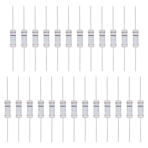 MECCANIXITY 25 Pcs 75 Ohm Resistor, 3 Watts 5% Tolerance Metal Oxide Film Resistor Axial Lead, Flame Proof for DIY Electronic Projects Circuits Experiments in Kuwait