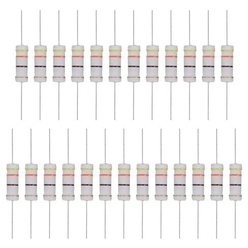 MECCANIXITY 25 Pcs 75 Ohm Resistor, 3 Watts 5% Tolerance Metal Oxide Film Resistor Axial Lead, Flame Proof for DIY Electronic Projects Circuits Experiments in Kuwait