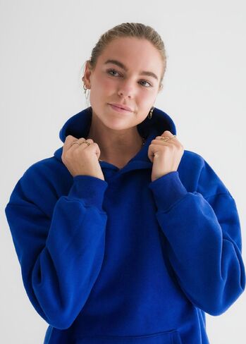 Pink Palm Puff "Hawaii Hibiscus" Hoodie in Oceanic in Kuwait