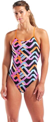 Arena Women's Performance Texture Adjustable Tie Back Pool Open Water Swimsuit Pro Training Suit in Saudi Arabia