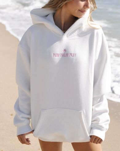 Pink Palm Puff Classic Puff Hoodie in Pink Opal in Kuwait