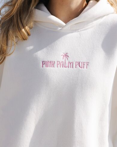 Pink Palm Puff Classic Puff Hoodie in Pink Opal in Kuwait