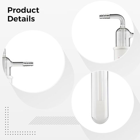 24/40 Joint Cold Trap Schlenk Tube, Hand Blown High Borosilicate Glass, Lab Glassware for Vacuum Protection in Kuwait