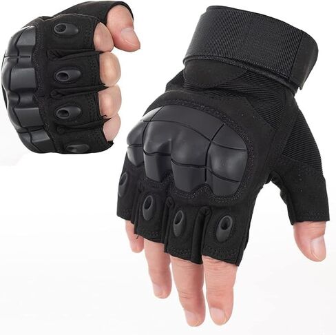 Mens Half Finger Tactical Glove Knuckle Protection Workout Training Fingerless Gloves Outdoor Cycling Hiking Gloves Guante in Saudi Arabia