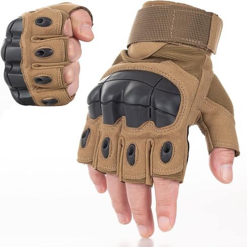 Mens Half Finger Tactical Glove Knuckle Protection Workout Training Fingerless Gloves Outdoor Cycling Hiking Gloves Guante in Saudi Arabia