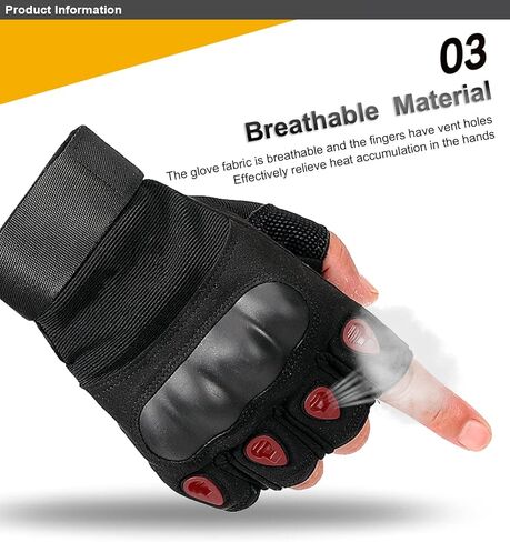 Mens Half Finger Tactical Glove Knuckle Protection Workout Training Fingerless Gloves Outdoor Cycling Hiking Gloves Guante in Saudi Arabia