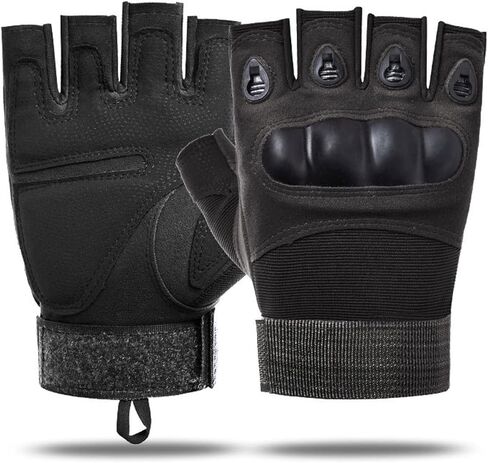 Mens Half Finger Tactical Glove Knuckle Protection Workout Training Fingerless Gloves Outdoor Cycling Hiking Gloves Guante in Saudi Arabia