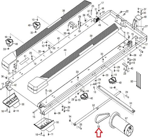 حزام محرك محرك Flexonic مقاس 19 بوصة 8 أضلاع، أحزمة مطاطية سوداء عالية القوة على شكل حرف V، حزام محرك مشاية على شكل حرف V، جزء استبدال معدات OEM 395711 393646 يعمل مع T 12.0 C 1070 Pro in Kuwait