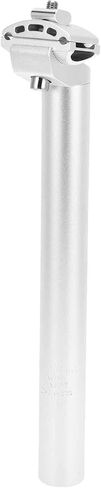 Bike Seat Posts 30.9x300mm Bike Saddle Post Seat Tube Aluminum Alloy Silver Tone Adjustable with Fixing Clip in Saudi Arabia