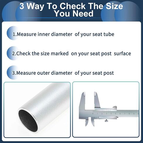 Bike Seat Posts 30.9x300mm Bike Saddle Post Seat Tube Aluminum Alloy Silver Tone Adjustable with Fixing Clip in Saudi Arabia