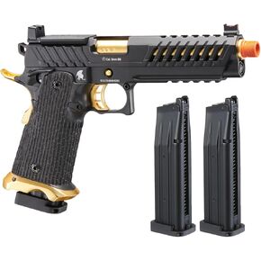 مسدس لانسر التكتيكي Knightshade Hi-Capa Gas Blowback Airsoft مع مجلة Airsoft إضافية (Red Dot Mount) in Kuwait