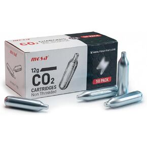 Mosa 12 Gram Carbon Dioxide Cartridge, Co2 Cartridges, Non-Threaded, CO2 cartridges BB Gun, CO2 BB Pistol, CO2 Airsoft Pistol in Kuwait