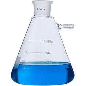 1PCS 50ml to 2000ml Glass Vacuum Grinding Mouth Filtration Suction Flask Laboratory Filter Bottle(1000ml caliber24) in Saudi Arabia