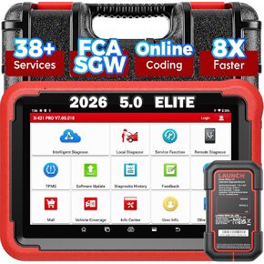 LAUNCH X431 PROS V+ 5.0 Elite Bidirectional Scan Tool with 2024 Newly Released DBSCar VII Connector,37+ Reset for All Cars,ECU Online Coding,CANFD,Key IMMO,FCA AutoAuth,VAG Guide,2 Yrs F-Ree Update in Kuwait