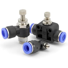 Blue pneumatic speed regulating one-way flow limiting SA pipeline cylinder throttle valve SL4-M5/6-01/8-02 air pipe joint(Sl12-02(blue)) in Kuwait