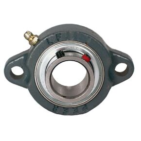 FHSLF206-18G وحدة شفة خفيفة ذات مسمارين، حلقة داخلية ضيقة، قابلة لإعادة التشحيم، مجموعة طوق قفل لولبي، أختام شفة واحدة، حديد الزهر، تجويف 1-1/8 بوصة، طول مركزي 3-9/16 بوصة in Kuwait