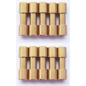 Brass Corby Bolts Fasteners, EDC Knives Maker Pivot Pin Rivets,DIY Knife Handle Studs Screws,Pack of 10 (8mm) in Kuwait