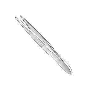 XPRS Cilia Forceps, 3.5",3.5 mm Wide Smooth Tips, Stainless in Kuwait